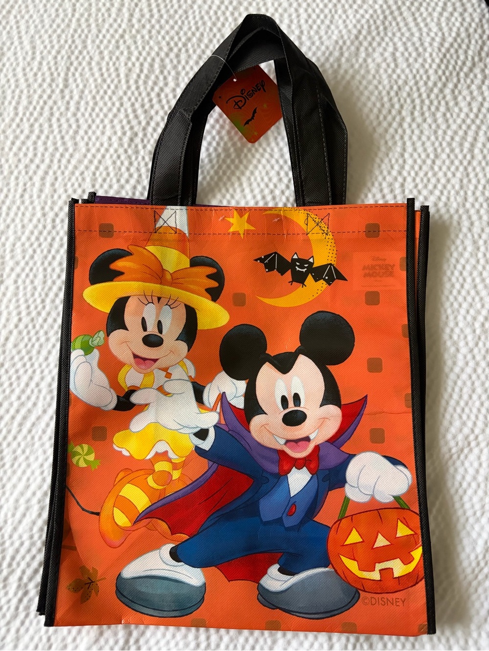 Disney 2 pack reusable HalloweenTotes with Mickey & Minnie
